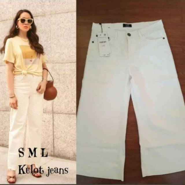 VJ ORIGINAL JEANS KULOT 7/9 WHITE