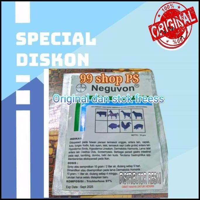 Ready Stock Neguvon Bayer Obat Kutu Dan Serangga Hewan Ternak Isi