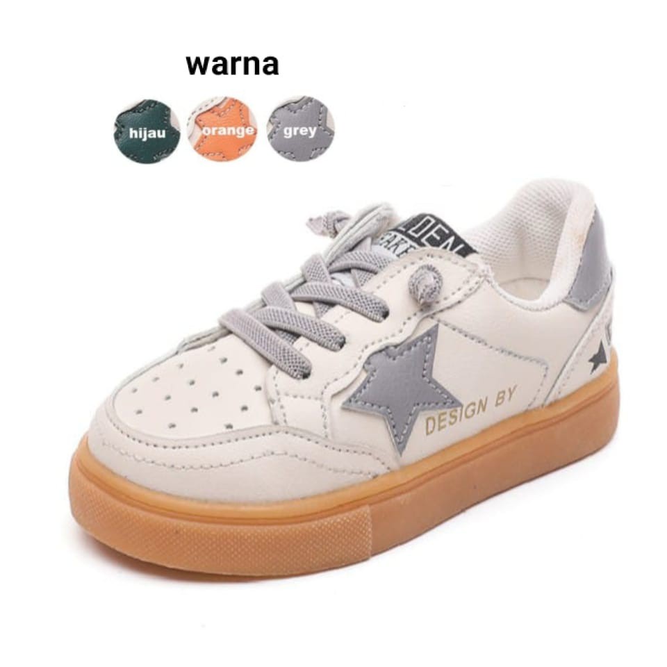 Sepatu Sneakers Anak Kekinian Bahan Lembut Cowok Laki Laki Bunyi Cod H3U4 Perempuan Korea Terlaris A