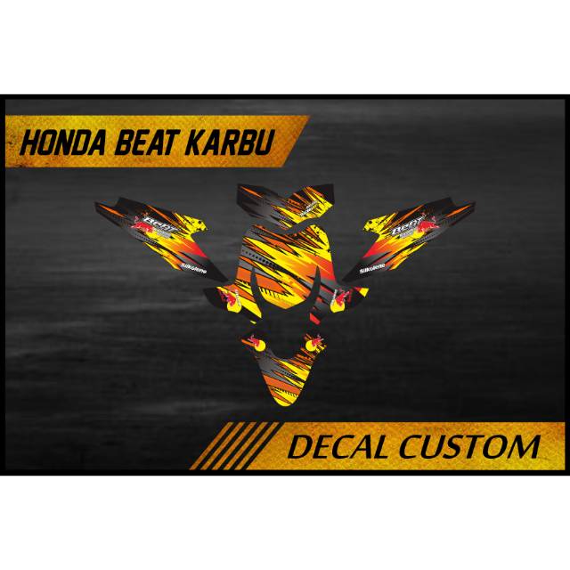Decal/Sticker Beat Karbu Redbull