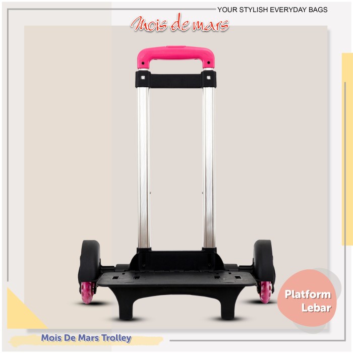 Tas trolly anak/Troli roda 3/Trolly roda 3 serbaguna/Trolly sekolah