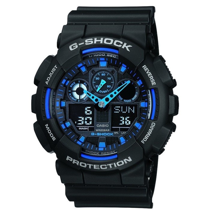 5.5 Sale Casio G-Shock GA-100-1A2DR Jam Tangan Pria Original Garansi Resmi / jam tangan pria / shopee gajian sale / jam tangan pria anti air / jam tangan pria original 100%