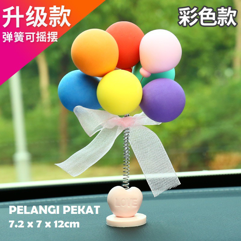 NEW Pajangan Mobil BALON PER PASTEL MACAROON Series