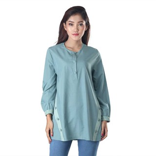  Baju  Pakaian Kaos Atasan  Dress Wanita  Hijau Toska 100 