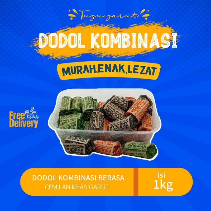 

Dodol Garut Batik 4 rasa 1Kg ( KB )dodol garut adalah oleh oleh khas garut yang dikenal manis legitnya
