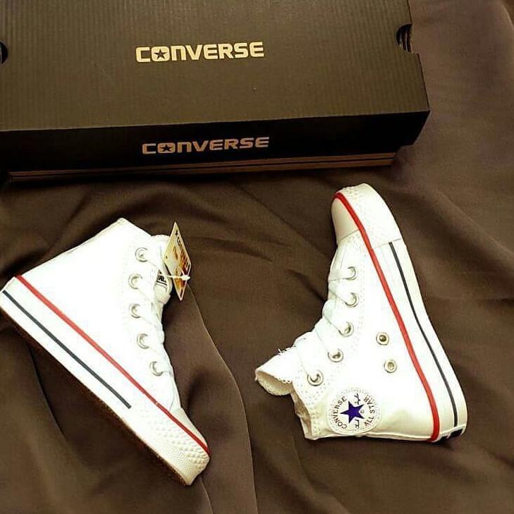 Rekomendasi Terbaru Sepatu sekolah anak SD converse alstar Hitam Garis Putih UKURAN 31-35