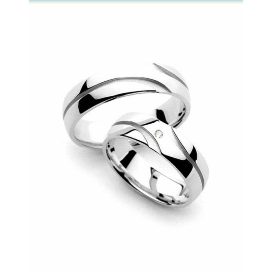 Cincin Couple Cincin Pria Cincin Silver 925 Cincin Custom Nama Cincin Permata Couple Ring Asli RJ221
