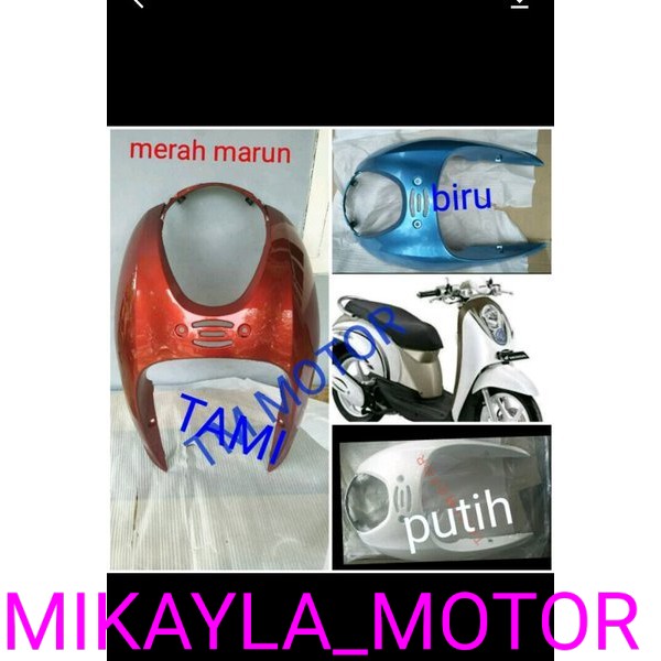 tameng depan scoopy karbu tameng scoopy old karbu putih full sticker