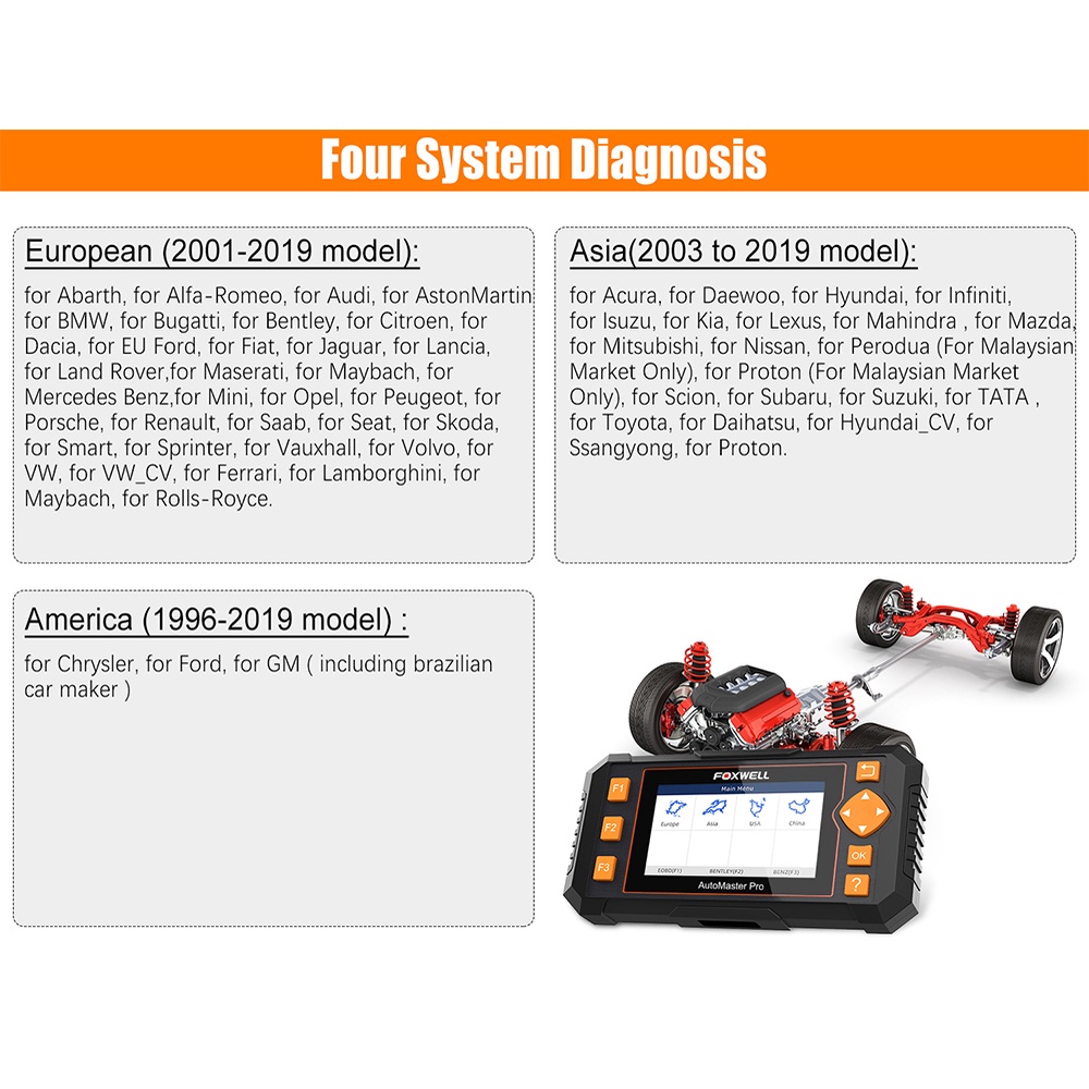 FOXWELL NT634 Professional Obd2 Scanner Odb2 Car Scanner With 11 Reset Functions Obdii Car Diagnostic Scanner