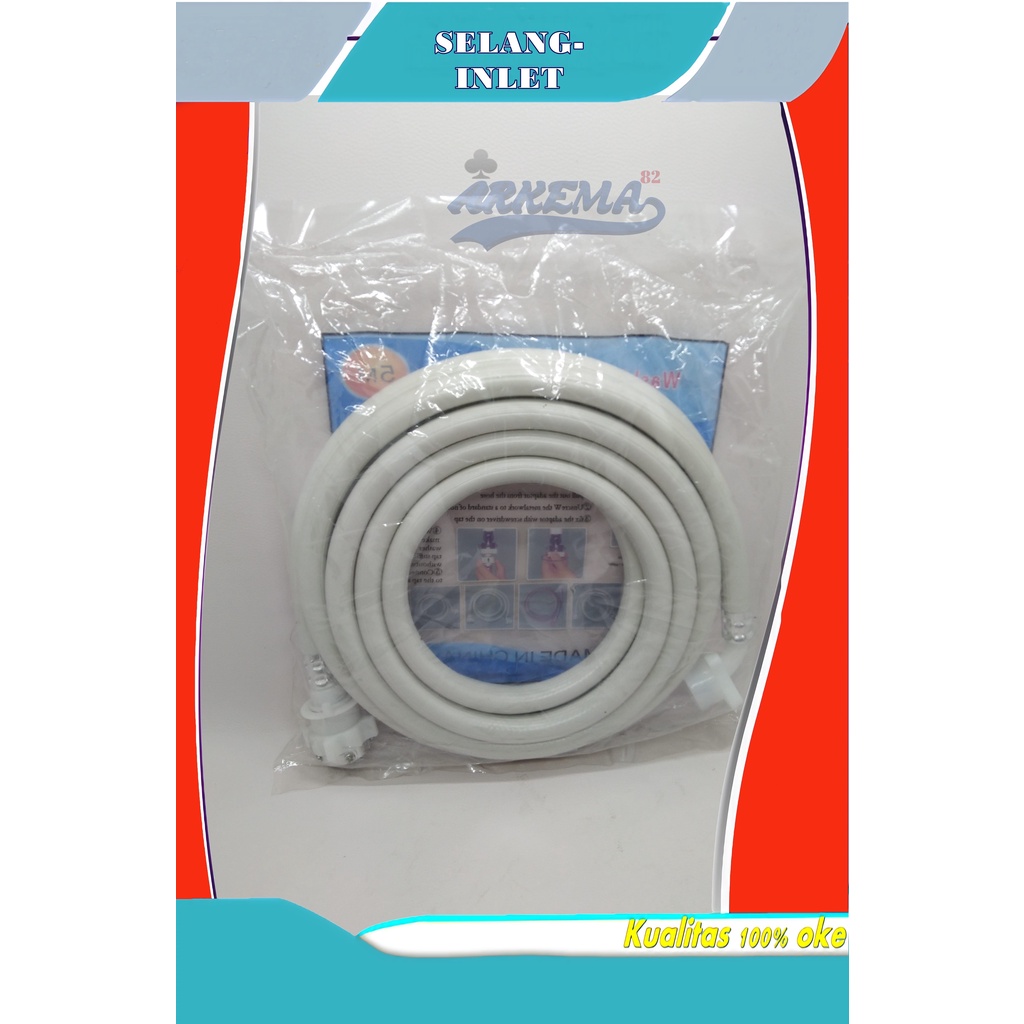 SELANG INLET MESIN CUCI 1 TABUNG 1.5 METER / SLANG MASUK AIR / WATER INLET HOSE 1.5M UMUM  UNIVERSAL