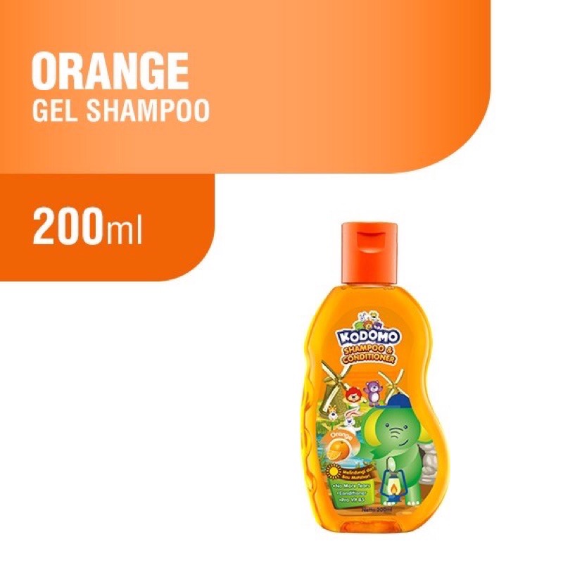 Kodomo Gel Shampoo &amp; Conditioner 200ml - Kodomo Shampo Anak 4Variant 200ml