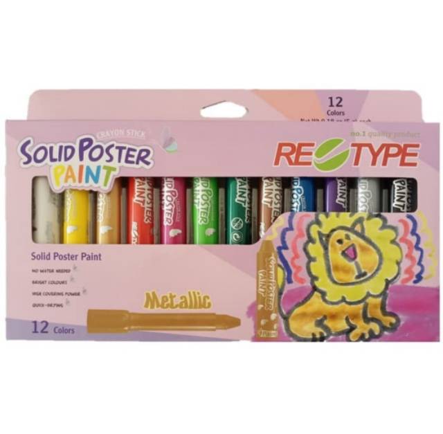 RETYPE SOLID POSTER COLOUR PAINT WASHABLE