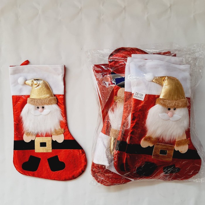 Kaos Kaki Natal Bulu Premium Tebal Christmas Socks Gift Kado Santa GROSIR