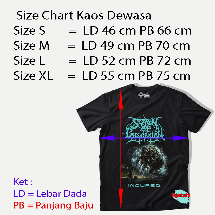 Baju Kaos Atasan Band Spawn Of Possesion - Incurso