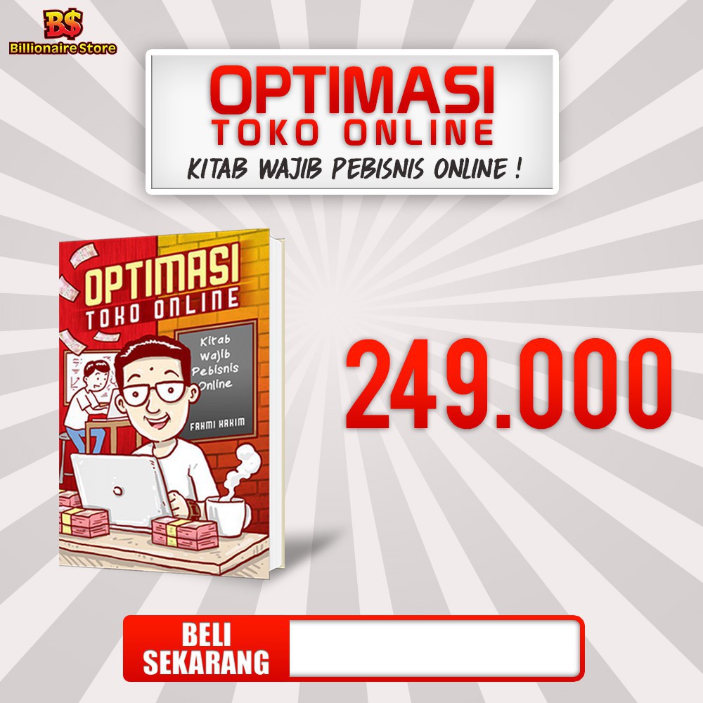 Buku Bisnis Optimasi Toko Online (Fahmi Hakim) Billionaire Store