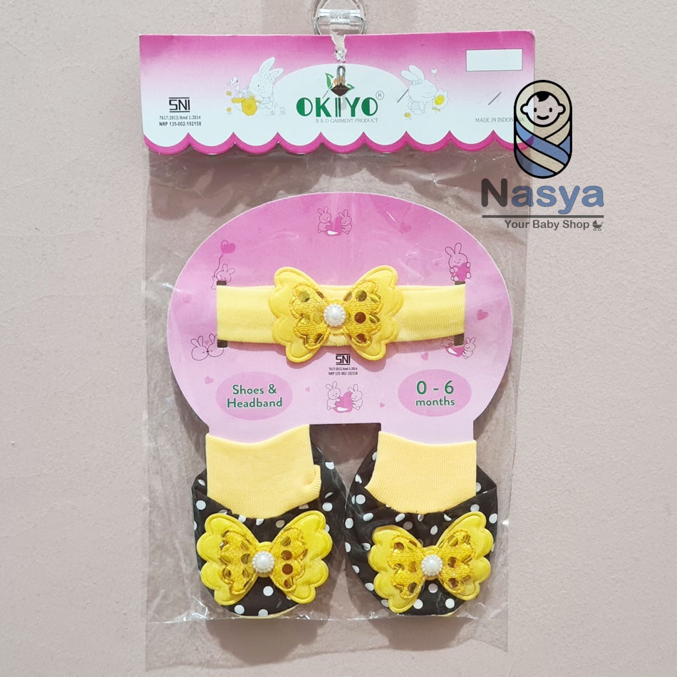 [B-054] Set Bandana dan Kaos Kaki Bayi Lucu Murah