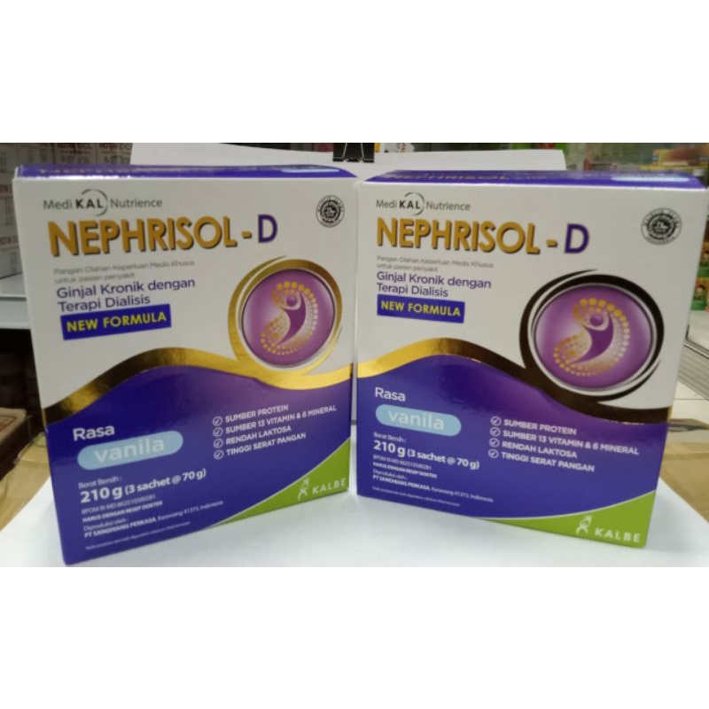 

Susu Nephrisol-D 210gr Vanila & Cappucino