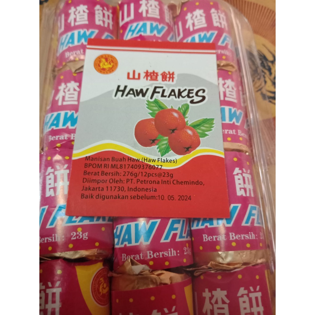 Haw Flakes Haw San Zha Pian / Manisan Permen Sanca Koin Besar / 23 gr 23gr