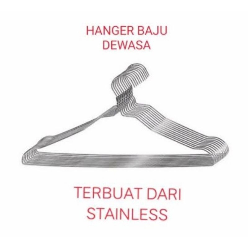 Kastok Hanger Gantungan Kawat Dewasa Super Tebal Anti Karat