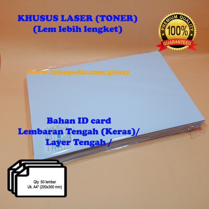 

Promo Lembaran Keras/Tengah PVC ID CARD untuk LASER/TONER