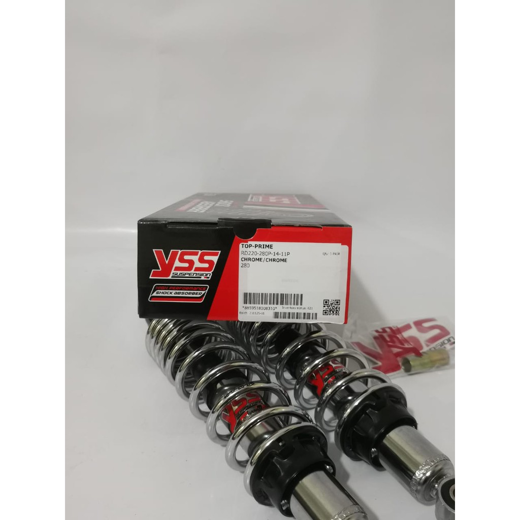 SOK SHOCK YSS TOP PRIME 280 MM JUPITER Z ZR FIZR VEGA R ZR CHROME