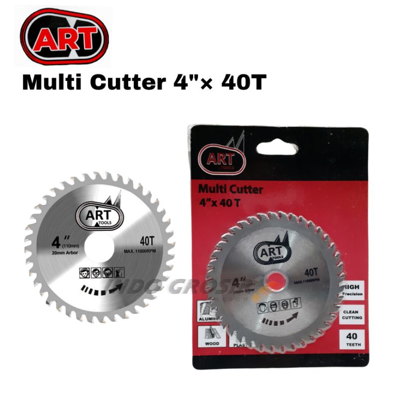 ART Mata Gerinda MultiCutter Gergaji Kayu Plastik Alumunium 4&quot; X 40T Mata Gerinda Circular Saw Blade 4 Inch Multi Cutter