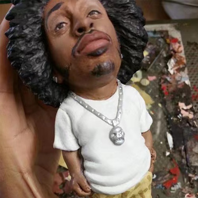 Hip Hop Rapper Bro Shakur Snoop Dogg B.I.G. Notorious Biggie Action Figure Rap Music Star Figurine Ornament