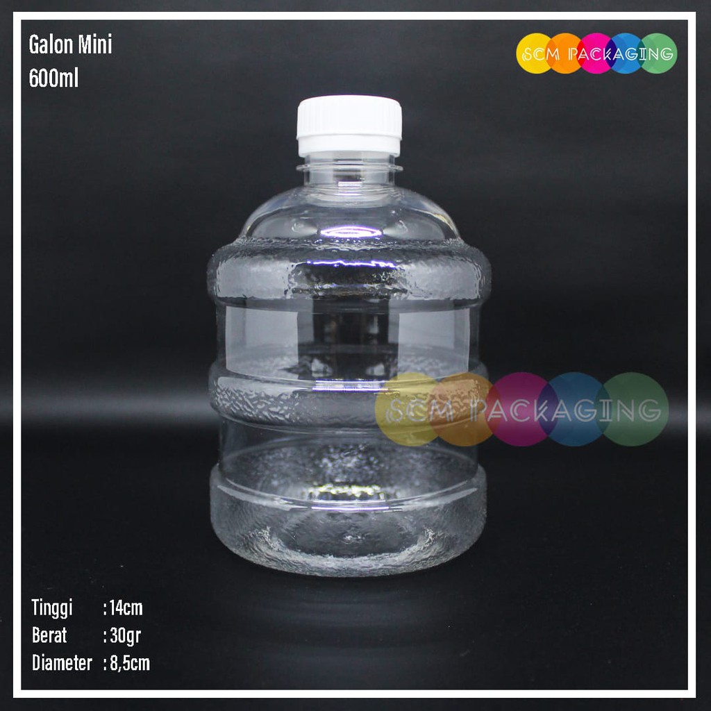 botol plastik  pet 600ml galon mini  kemasan minuman kopi susu madu sirup jus juice sari buah cokela