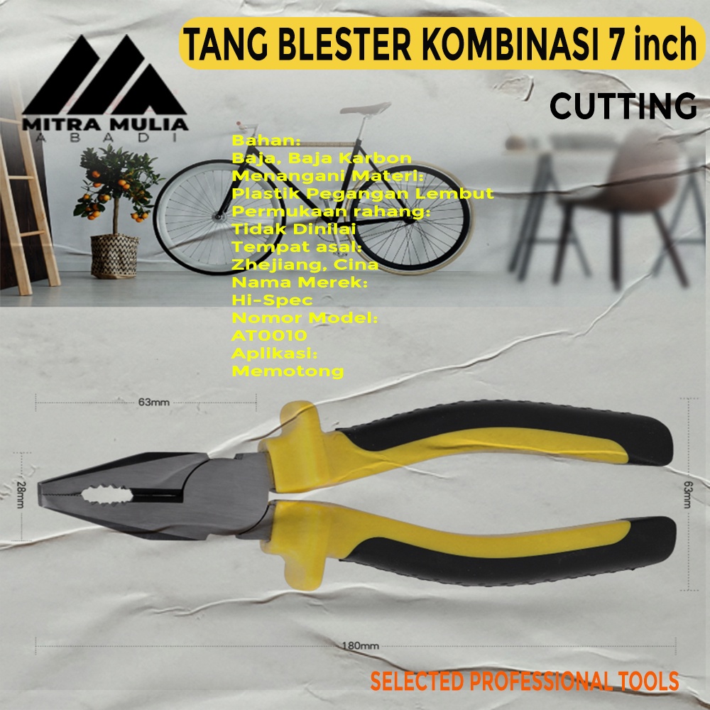 Tang Blester Kombinasi 7&quot; Inci Gagang Karet