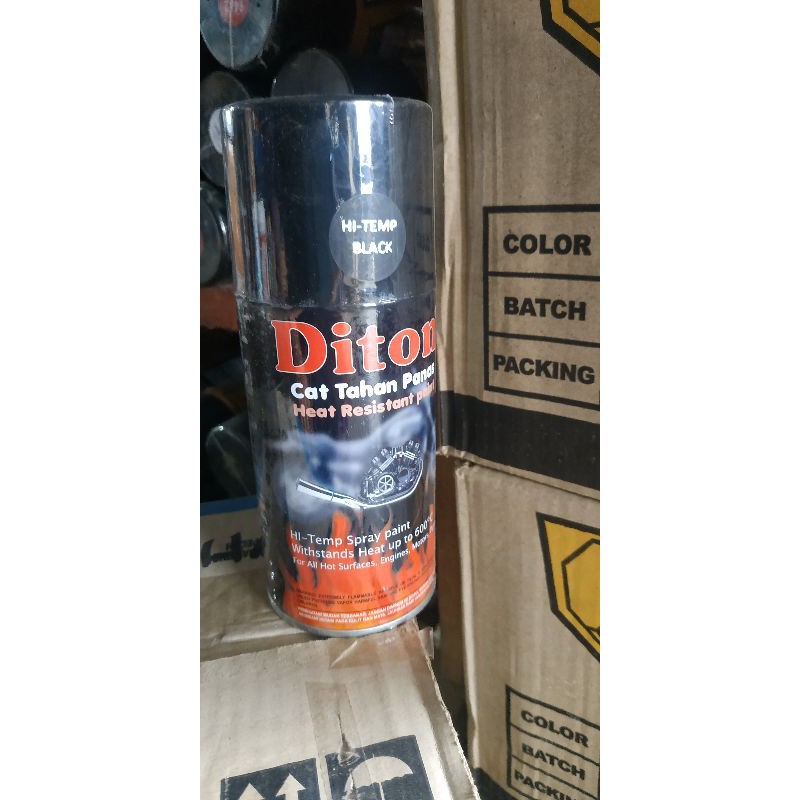 cat semprot diton HI - temp Black / silver