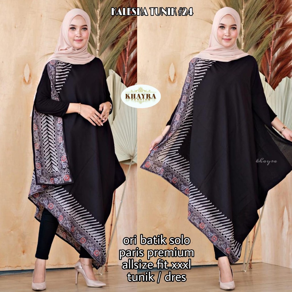 Batik Solo Kalesha Tunik 24 Khayra NAGA BULAN DAUN RANTAI NISWARA DWI MUKTI MOCCA DWIPO HANANGKARA PARI MOCCA TRENDY MANUK KEMBAR PARANG KERIS PAKISTAN BATIK SOLO AMANAH BATIKSOLOAMANAH MANGKUBUMI UWER MERAK PROBOSETO SUMISIK MACAN NAGA MERAH SEJAGAD