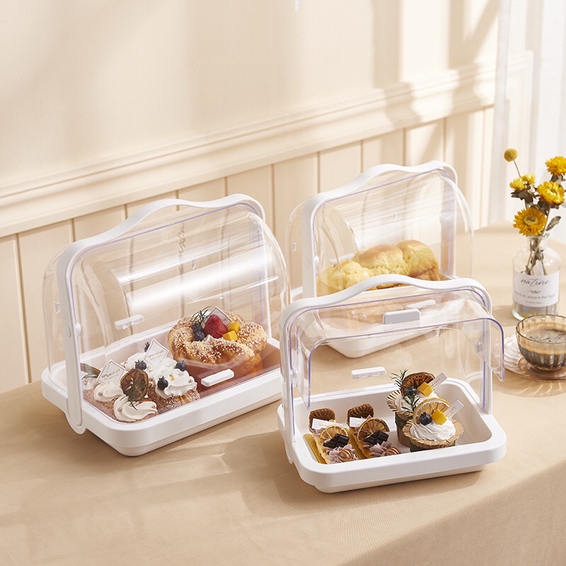 Jual Bread Storage / Tempat Penyimpanan Roti / Wadah Roti White ...
