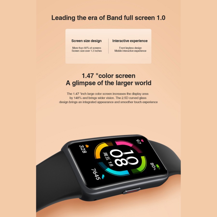 HONOR BAND 6 Smart band spo2 - AMOLED DISPLAY - SMARTBAND