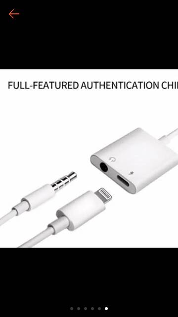 Dual Connector converter iphone 7 8 Plus Xs Max lightning audio jak 2in1