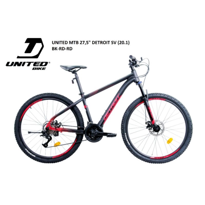 sepeda mtb 27.5 inch United Detroit SV