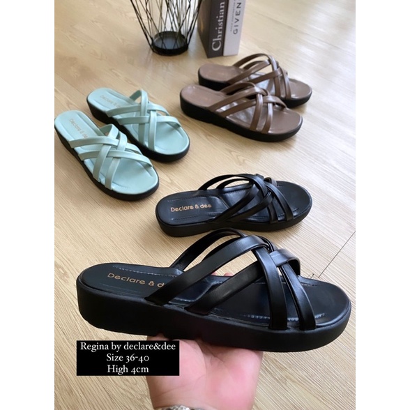 DECLARE&amp;DEE SANDAL WEDGES WANITA REGINA SIMPLE