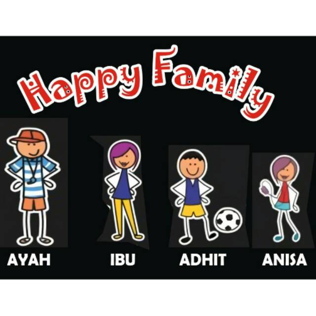 

Stiker Karakter Family