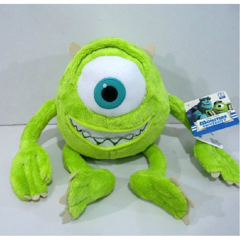 Boneka Lucu 1 piezas 25 cm micro monstruos Universidad monstruo Mike Wazowski juguetes de peluche