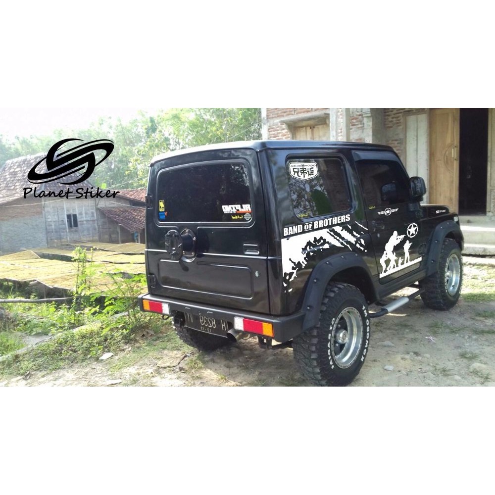 STICKER CUTTING STIKER MOBIL KATANA JIMNY TAFT JEEP 1 SET TEMA ARMY GAGAH PERKASA Shopee Indonesia