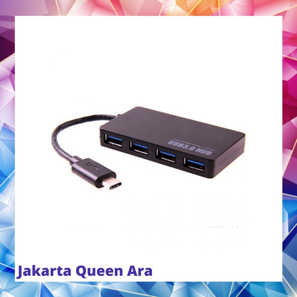 USB Type C to USB 3.0 Hub Adapter 4 Port - UH-103