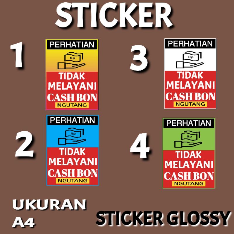 

STICKER TULISAN TOKO DAN WARUNG WJ48
