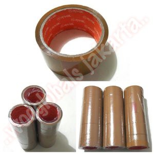 

Promo LAKBAN COKLAT TEBAL SOLATIP BROWN PACKING TAPE PLAKBAN 2inch 48mm RIVALTAPE terakhir
