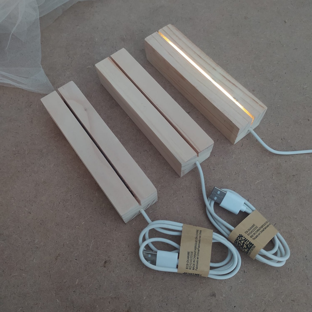 Brezybeauty05 Tatakan Led Akrilik / Stand Led Akrilik / Dudukan Akrilik Led / Tatakan Akrilik Kayu