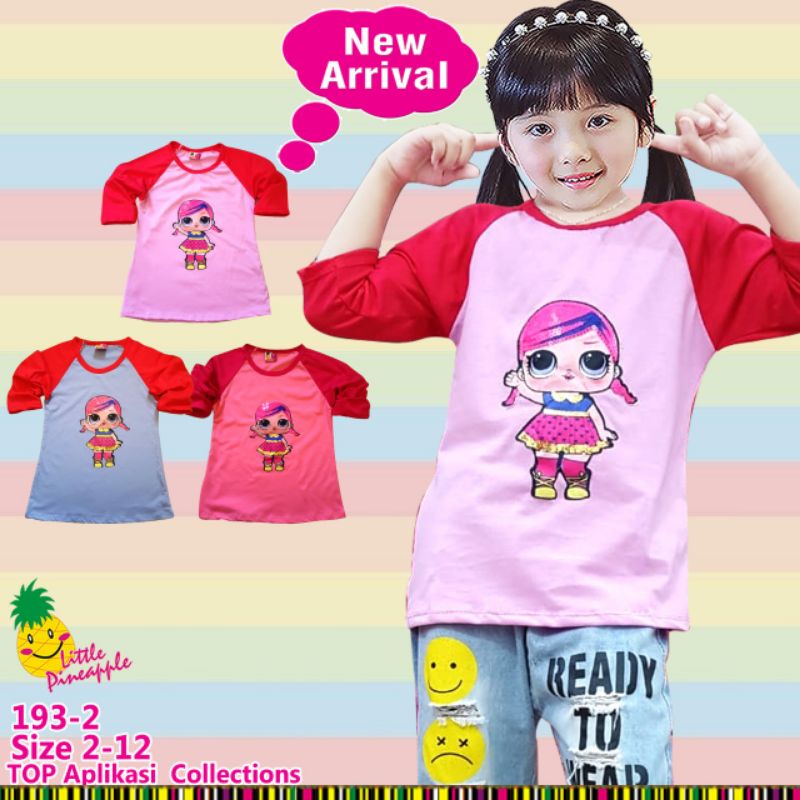 Kaos Little Pineapple Anak Perempuan