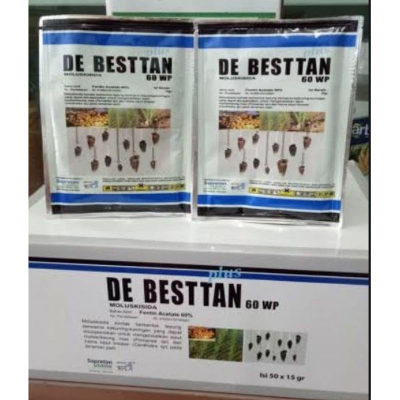 DE BESTTAN PLUS 60WP PACK 100GR moluskisida obat pembasmi siput keong