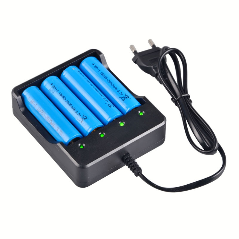 Charger Baterai 18650 Lithium Ion 2 &amp; 4 Slot 220V EU Plug Listrik PLN  Li ion Liion Li-Ion Casan Carger Cas batre batery batere cass 18650 Battery Charger EU Plug two Slot Smart Charging Safety Fast Charge 3.7V Rechargeable Lithium Battery Charger