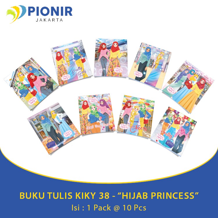 

BUKU TULIS KIKY 38 - "HIJAB PRINCESS" (1 PACK = 10 PCS)