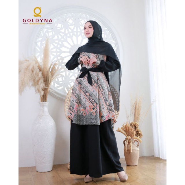 Denai Batik Dobby Kode 03 by GOLDYNA | Gamis Melayu | Gamis Muslimah