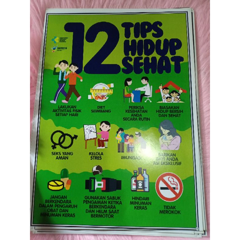 

POSTER 12 TIPS HIDUP SEHAT (NO 175)