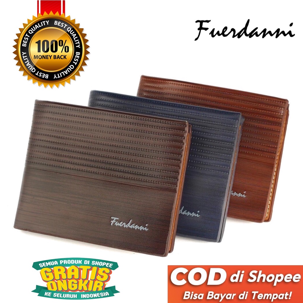 TOKOKOE - Dompet Pria Model Lipat bahan Kulit Korea Premium Original Fuerdanni Series